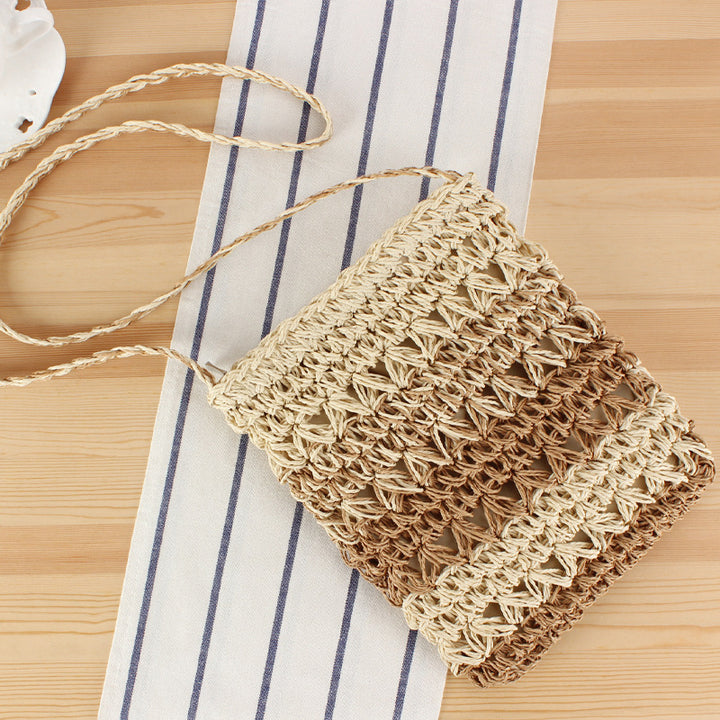 Hand-knotted crossbody bag with innovative fabric Kalsten