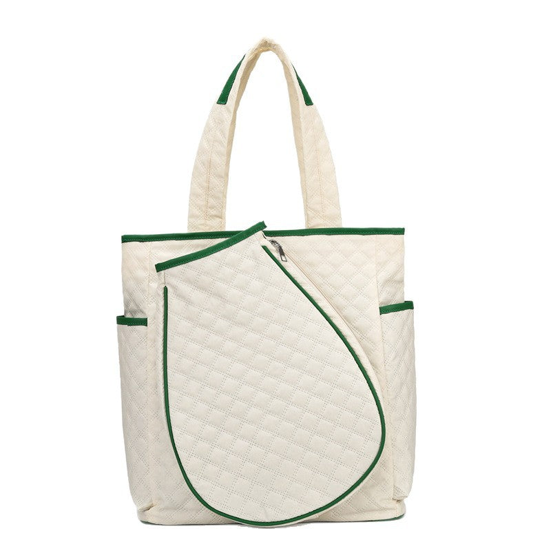 Quilted Multi-Pocket Tote Bag Kalsten
