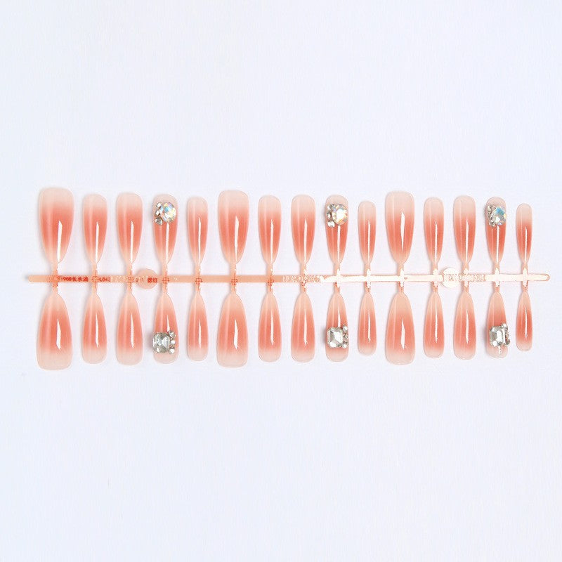 Artificial nail set with elegant crystalline accents Kalsten