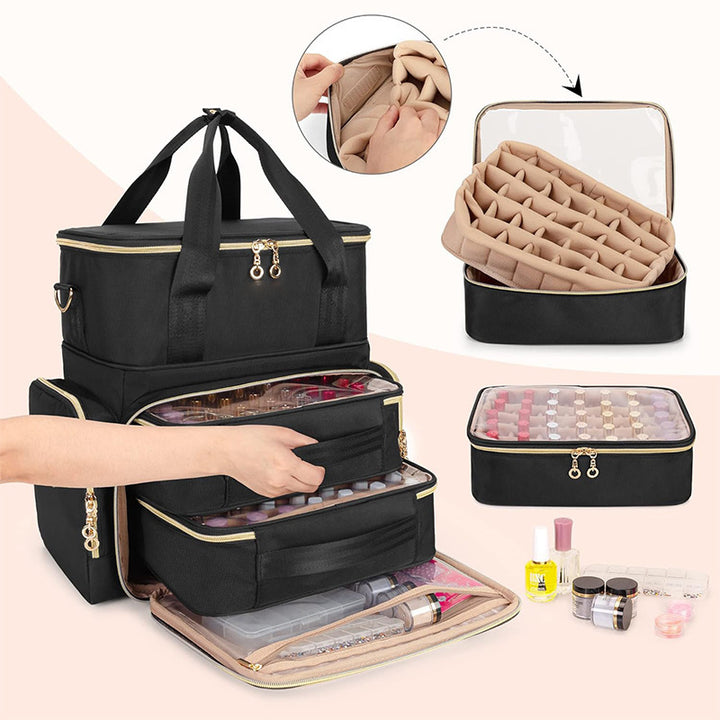 Practical cosmetics and nail organizer bag Kalsten