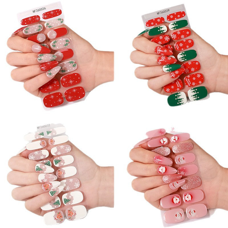 Festive Christmas Nail Art Wraps