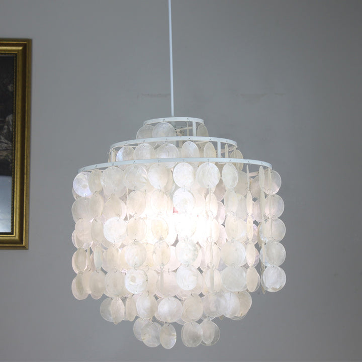 Elegant Shell-Design Chandelier