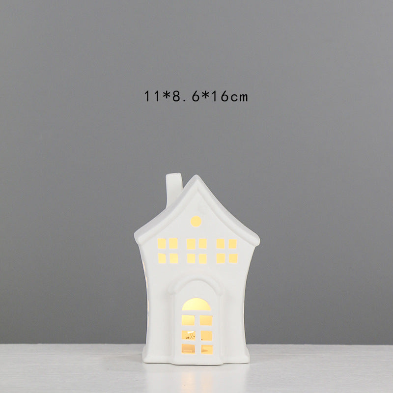 Decorative Ceramic House Lantern Kalsten