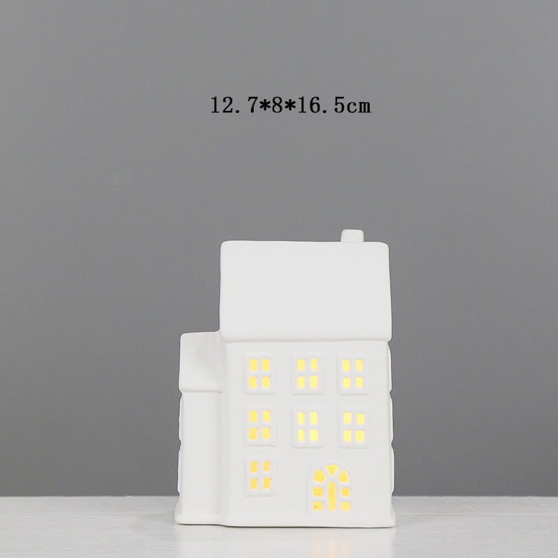 Decorative Ceramic House Candle Holder Kalsten