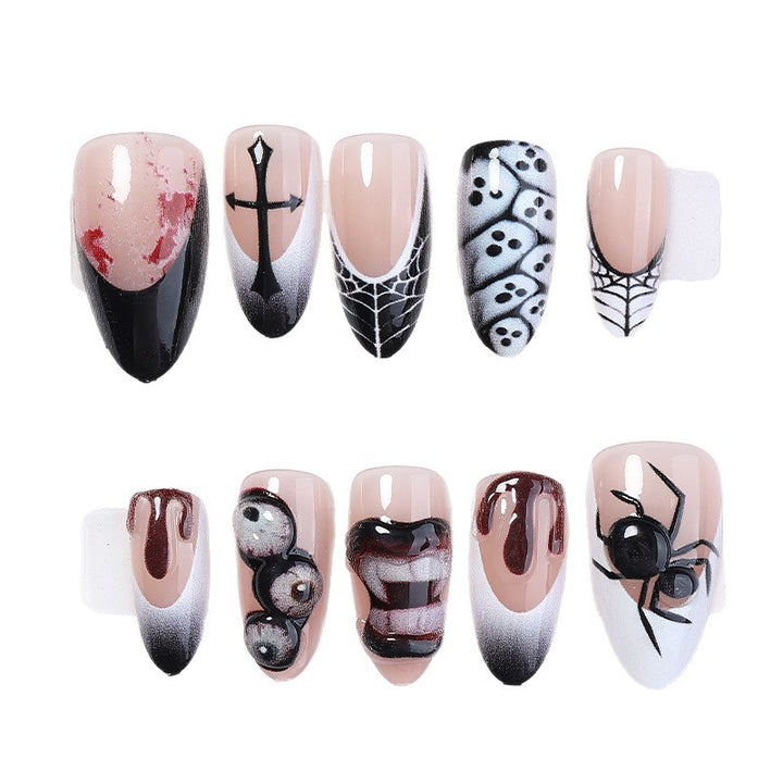 Gothic-Themed Press-On Nail Collection Kalsten