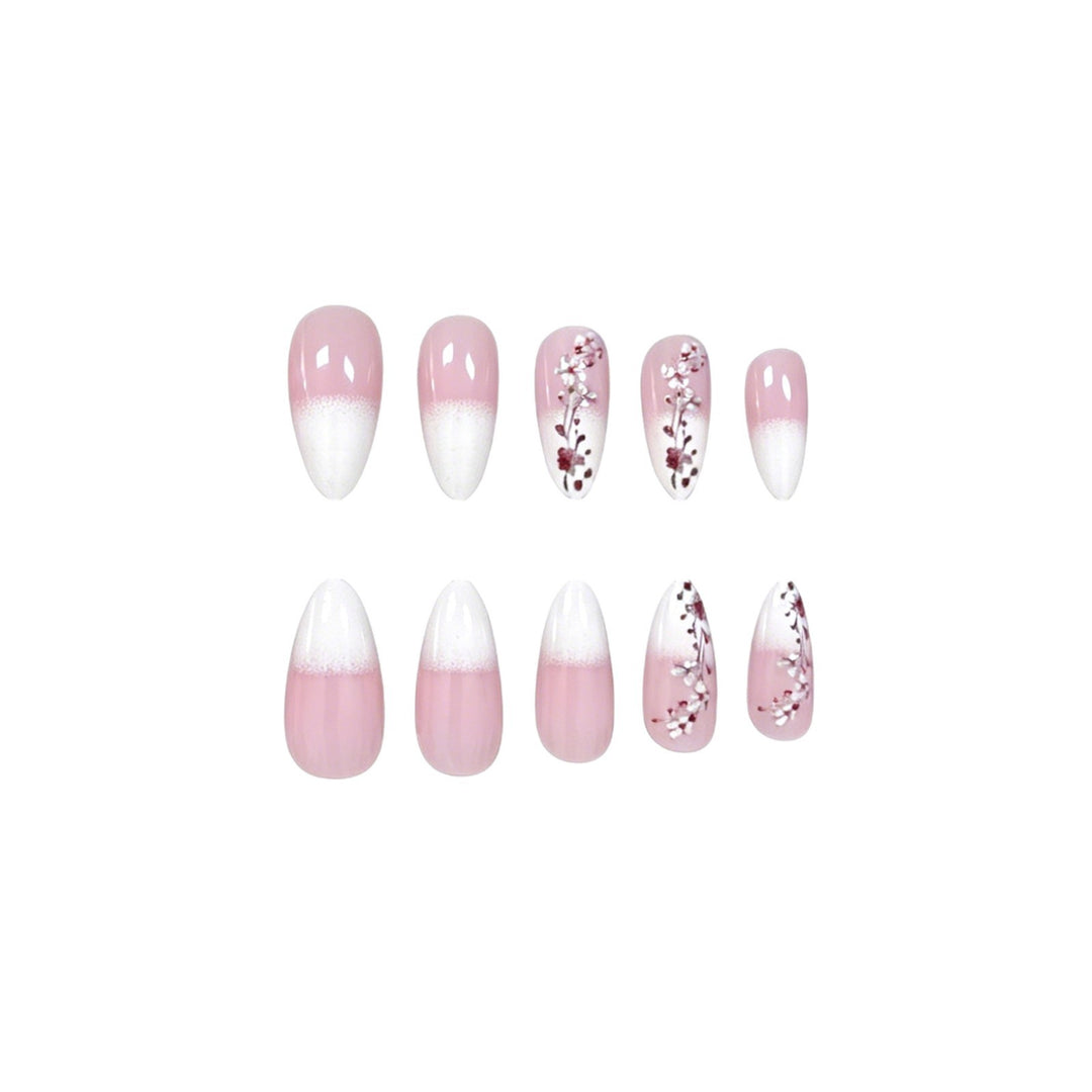 Elegant Floral Acrylic Nail Enhancements Kalsten 1789916018