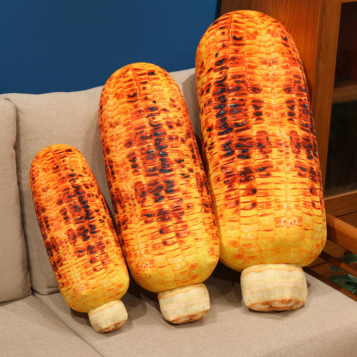 Novelty Grilled Corn Bolster Plush Decorative Lumbar Pillow Kalsten
