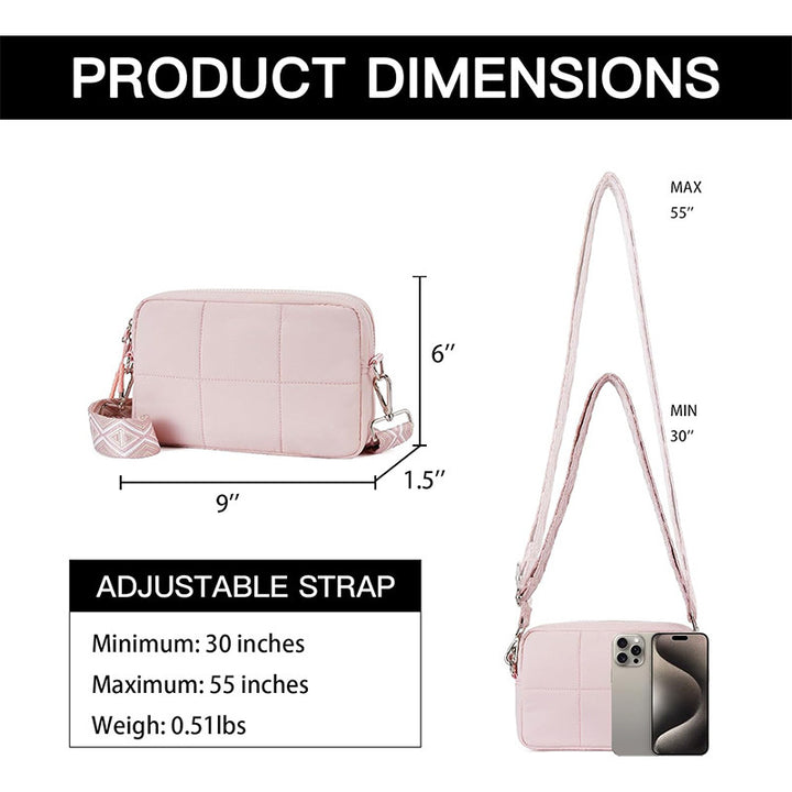 Padded shoulder bag with adjustable shoulder strap Kalsten
