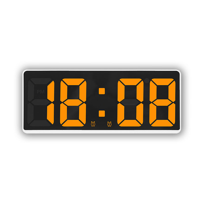 Digital LED alarm clock with large, light blue display and snooze function Kalsten