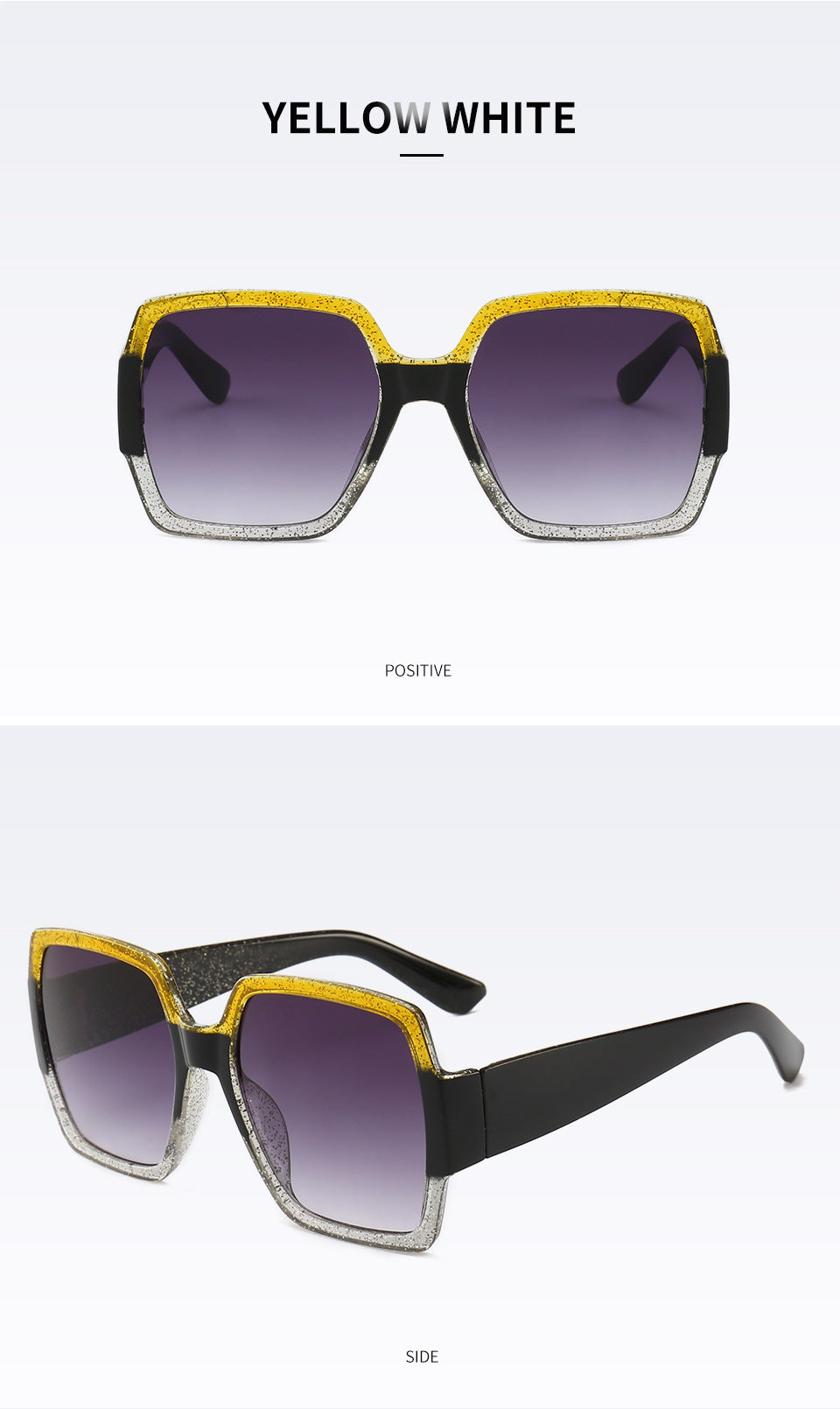 Sparkling Geometric Frame Sunglasses Kalsten