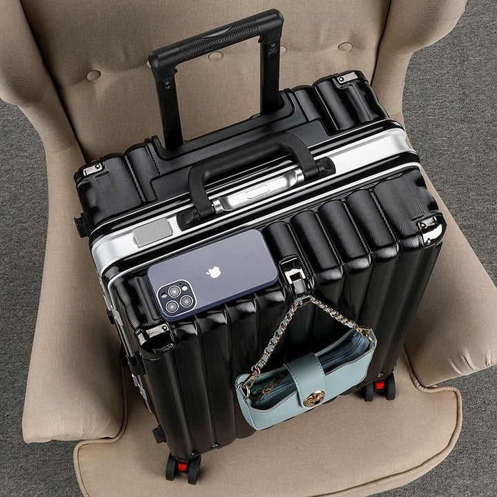Hard Shell Trolley With Integrated Usb Charging Port And Multifunctional Storage Kalsten
