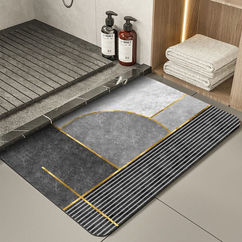 Modern Geometric Design Bath Mat