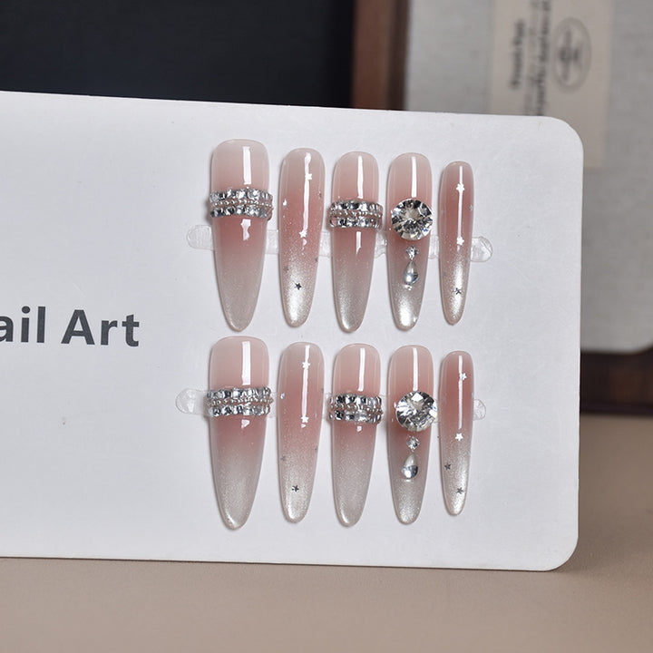Elegant Floral Design Press-On Nail Extensions Kalsten