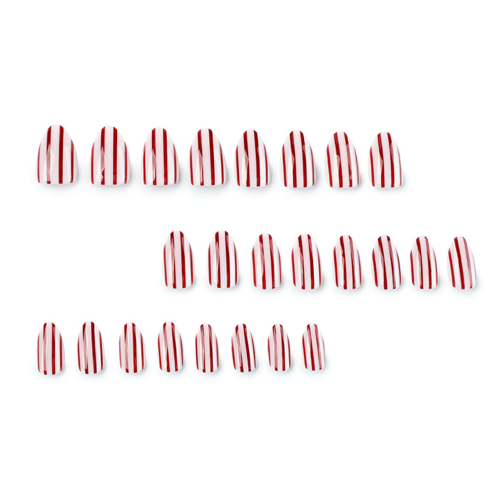 Artistic nail art with striped design Kalsten