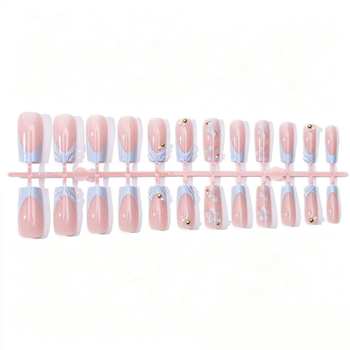 Decorative 3D Floral Press-On Nails Kalsten