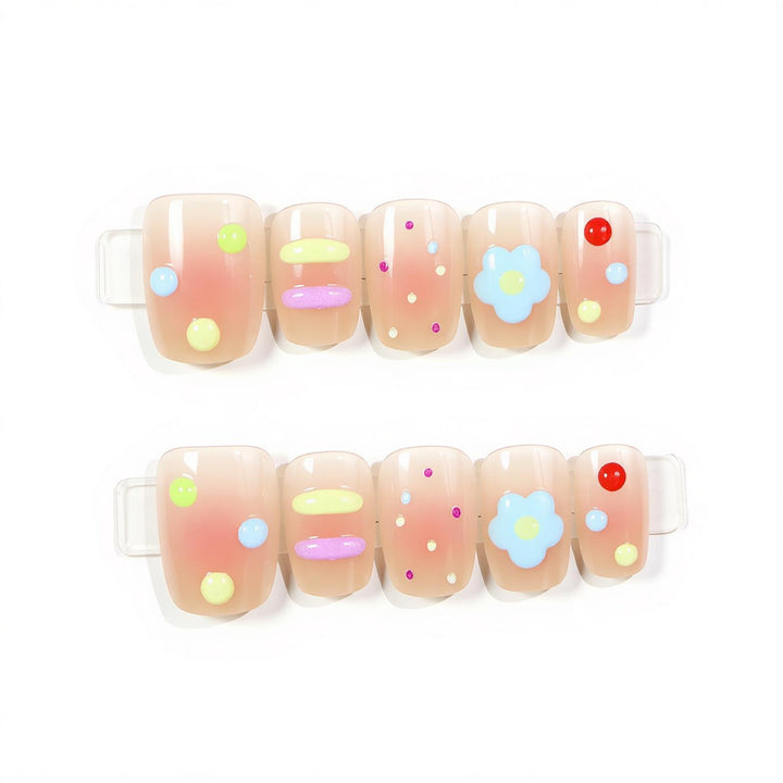 Fun-Themed Press-On Nail Set Kalsten