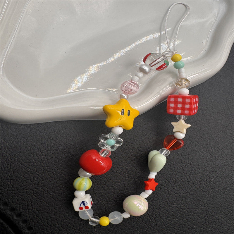 Decorative Bead Phone Strap Kalsten
