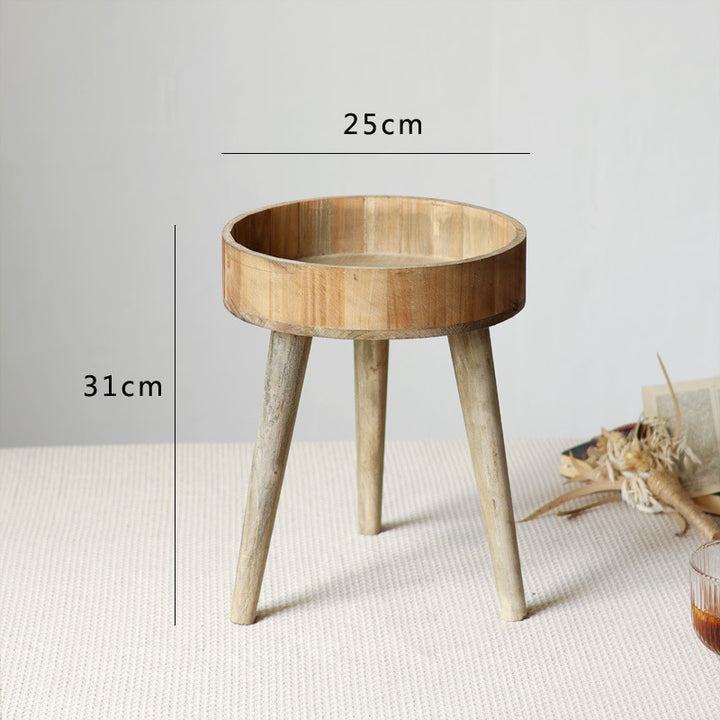 Modern side table made of wood Kalsten