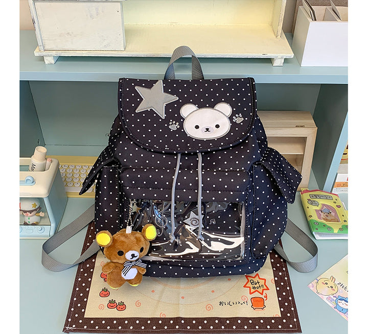 Fun Patterned Polka Dot Backpack