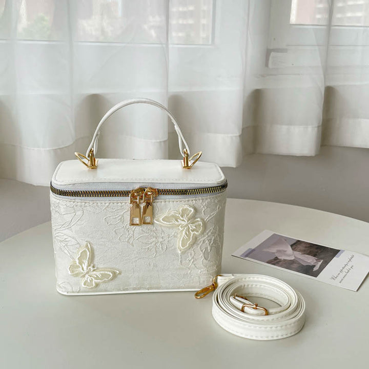 Elegant Floral Embossed Handbag