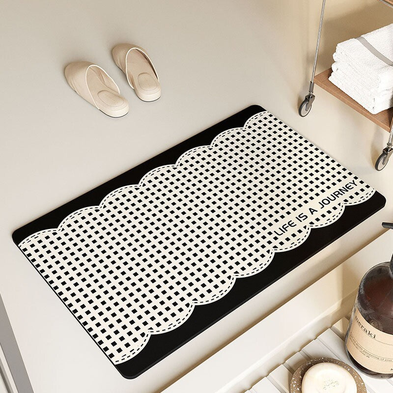 Piano Keys Design Bath Mat Kalsten