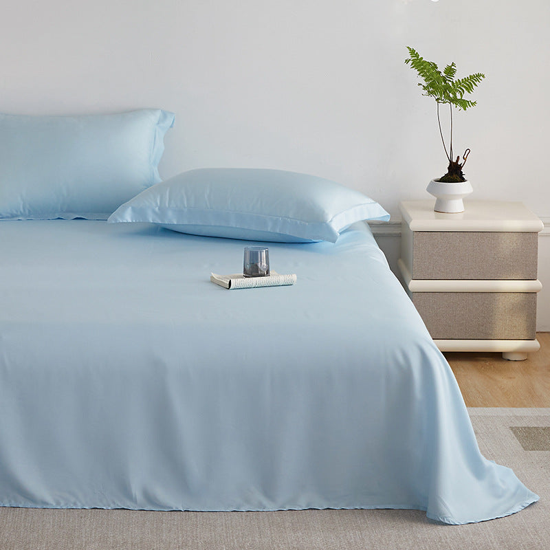Premium satin bedding set made of microfiber with silky glossy surface