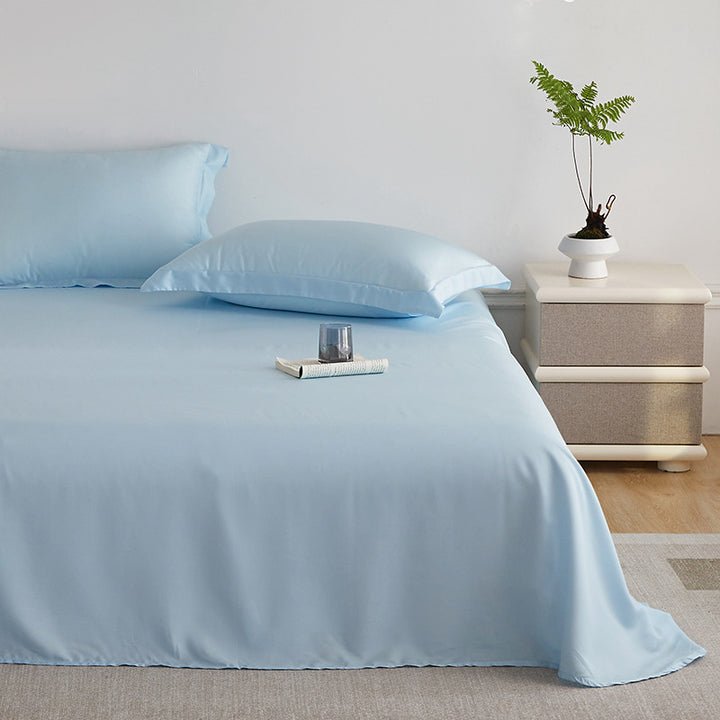 Premium satin bedding set made of microfiber with silky glossy surface