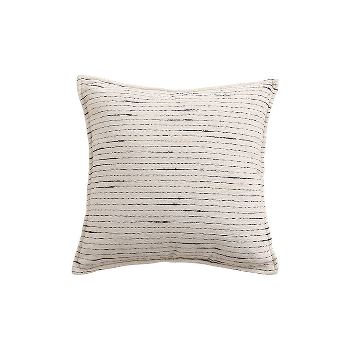 Decorative cotton-linen cushion cover with fine stripe texture Kalsten