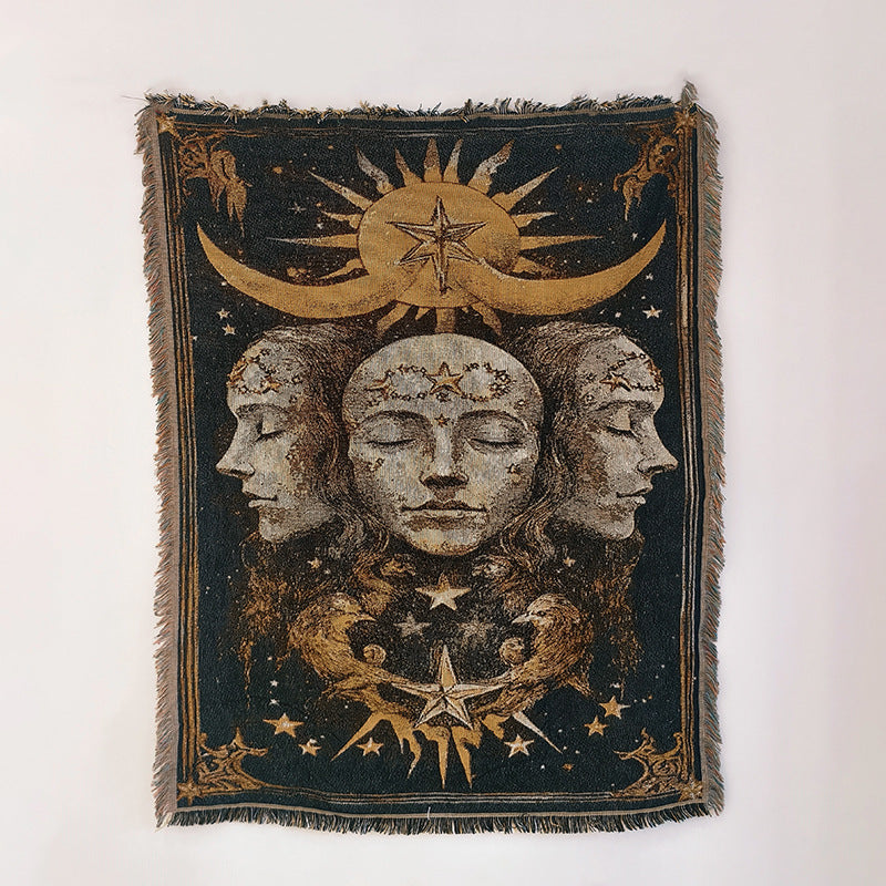 Astrological Themed Tapestry Blanket