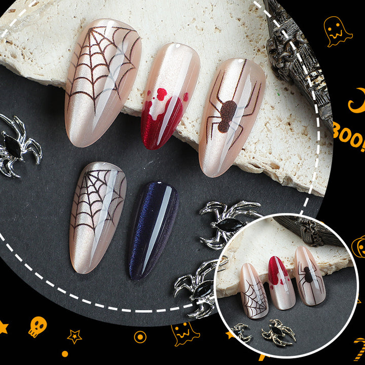 Halloween-Themed Press-On Nail Art Set 1790738649