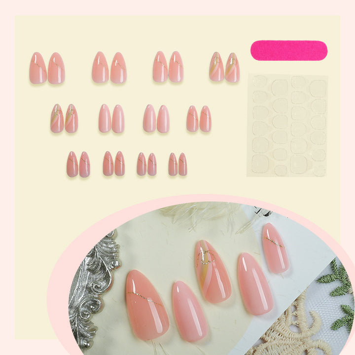 Artificial nail set with elegant, floral design Kalsten