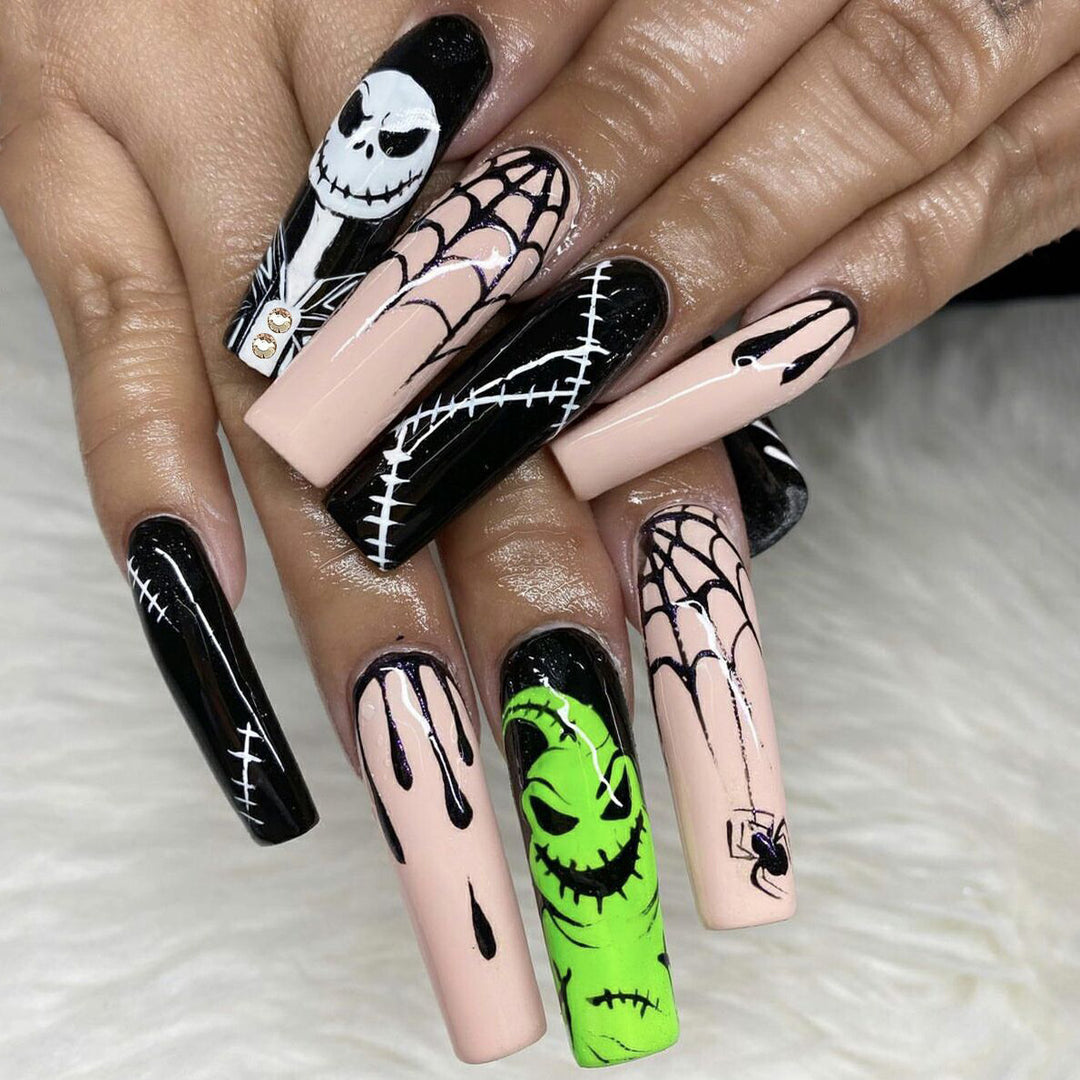 Themed Halloween Press-On Nail Art Set Kalsten
