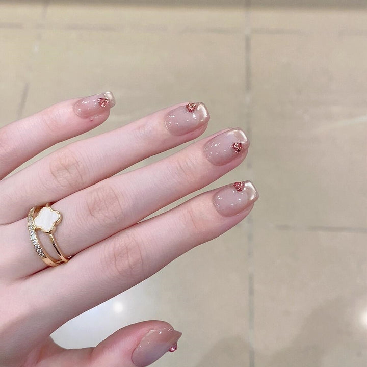Artificial nails with elegant glitter details Kalsten