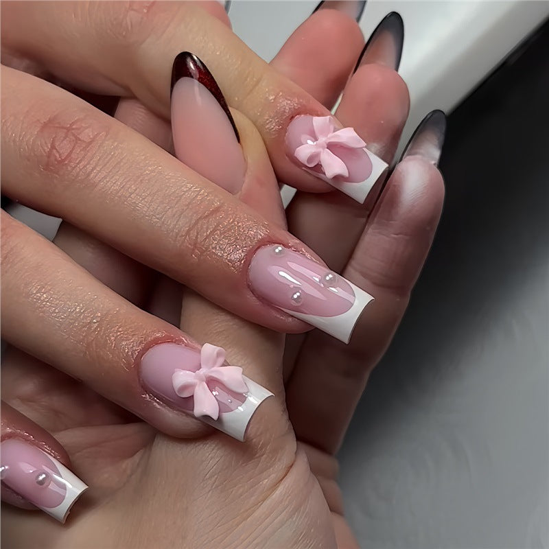 Decorative Press-On Nails with Bow Accents Kalsten