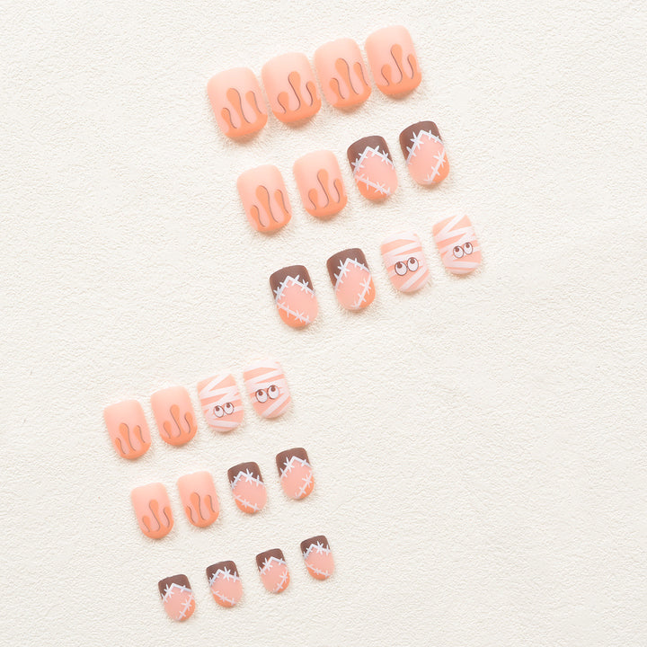 Artificial nail set with creative Halloween design Kalsten