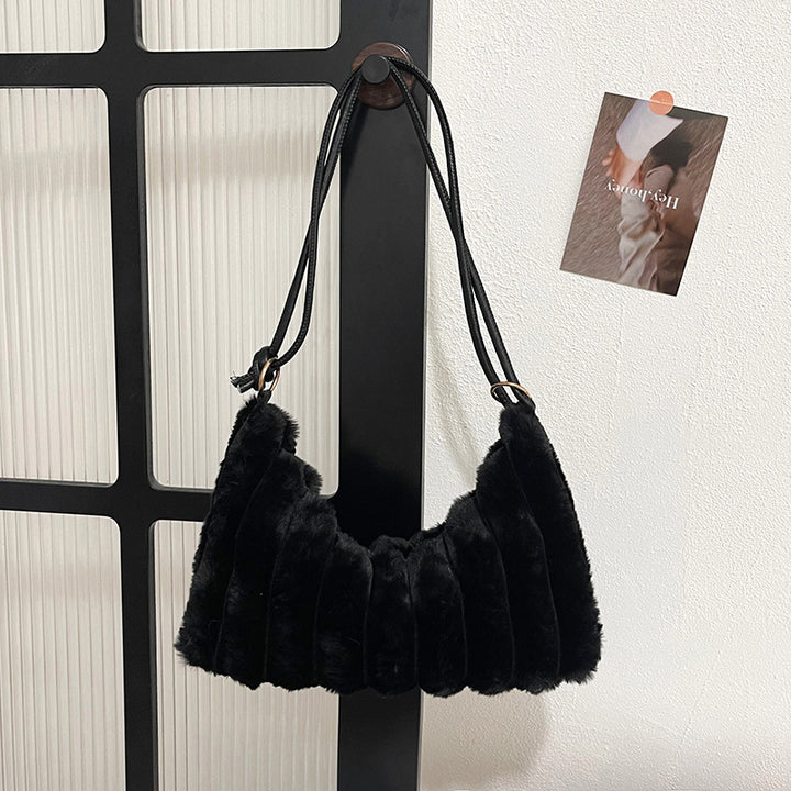 Plush Textured Handbag