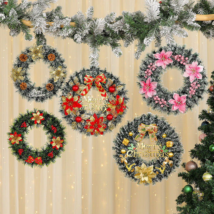 Festive Reindeer Door Wreath Decoration Kalsten