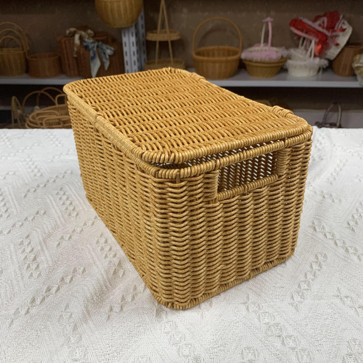 Versatile Rectangular Woven Storage Bin Kalsten