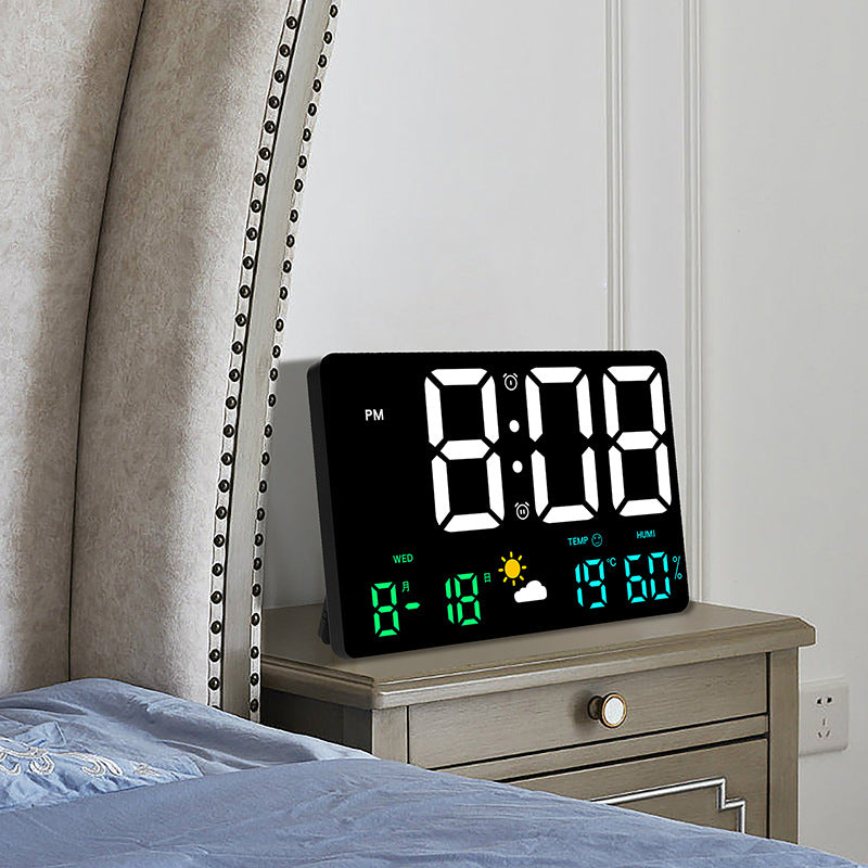 Digital wall decoration clock with temperature and humidity display Kalsten