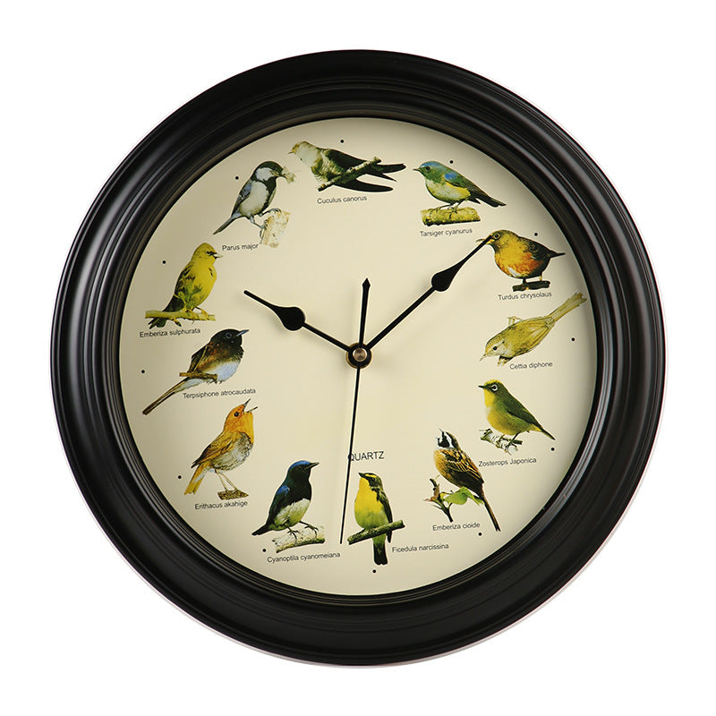 Wall clock with colorful bird design Kalsten