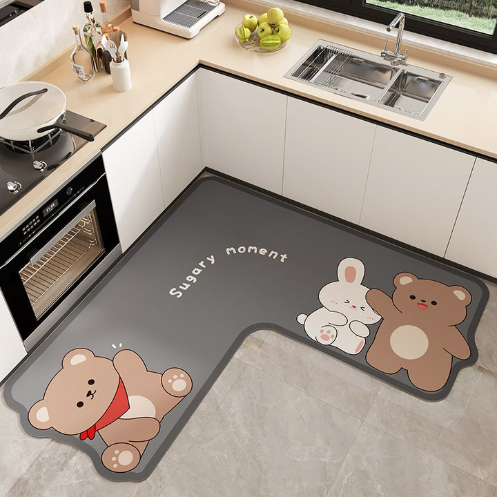 Cartoon-Themed Kitchen Mat Kalsten