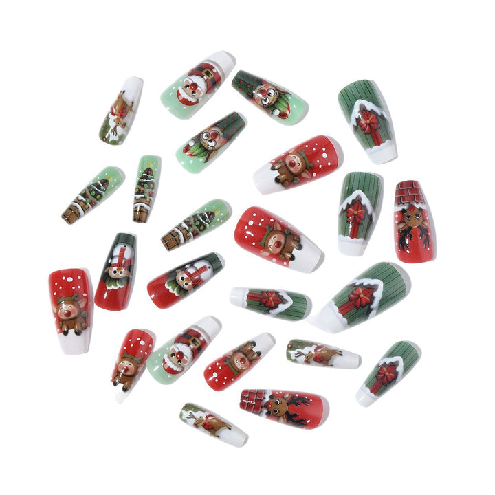 Christmas art nail set with cute Christmas designs Kalsten