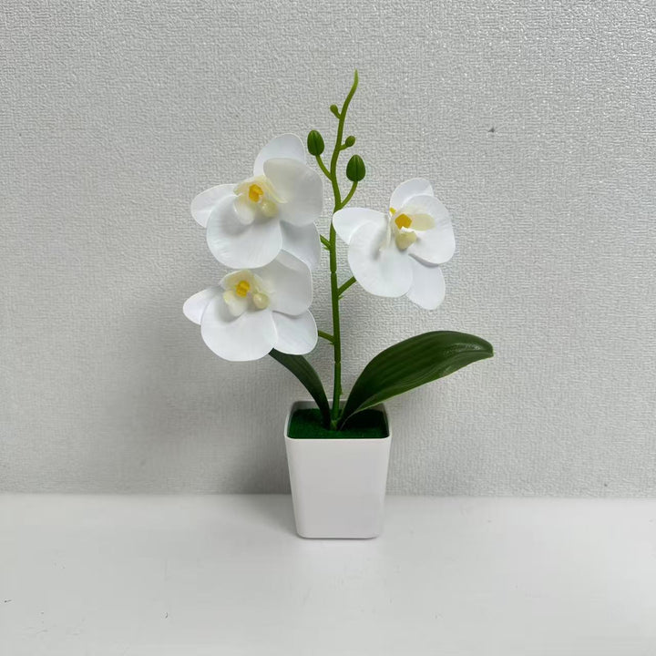 Decorative Artificial Orchid Planter for Home Decor Display