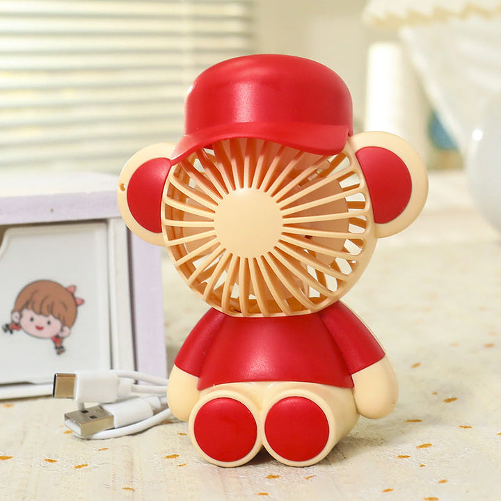 Ladies Portable Handheld Fan in Cute Monkey Design Kalsten