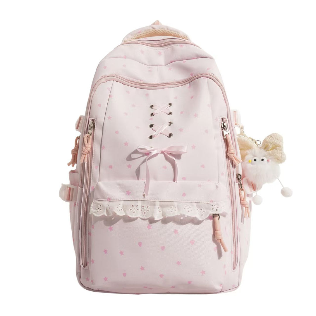 Backpack with Playful Star Motif and Elegant Details Kalsten