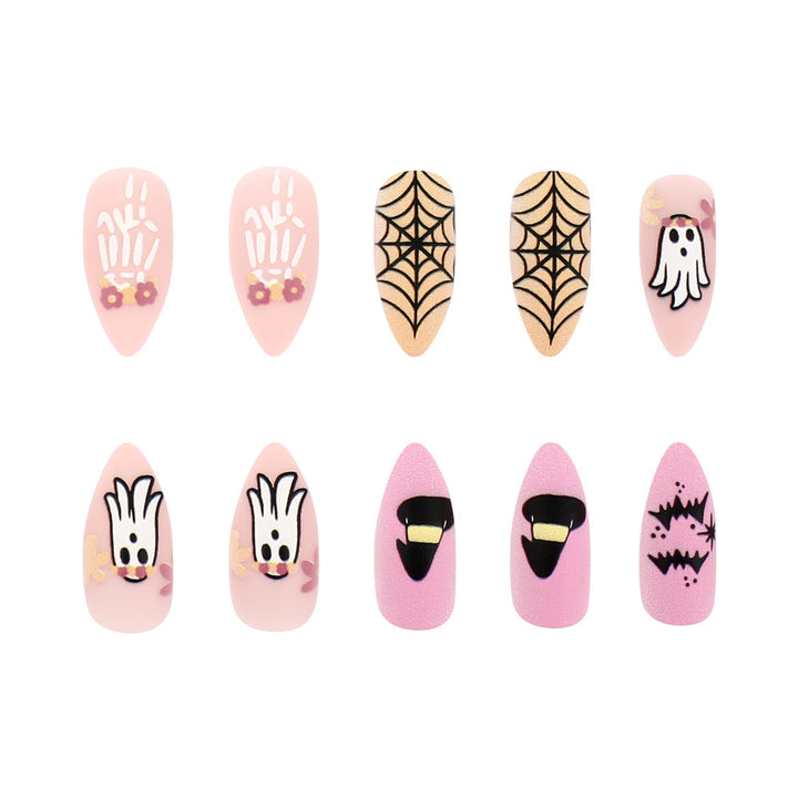 Halloween-Themed Press-On Nail Art Kit Kalsten