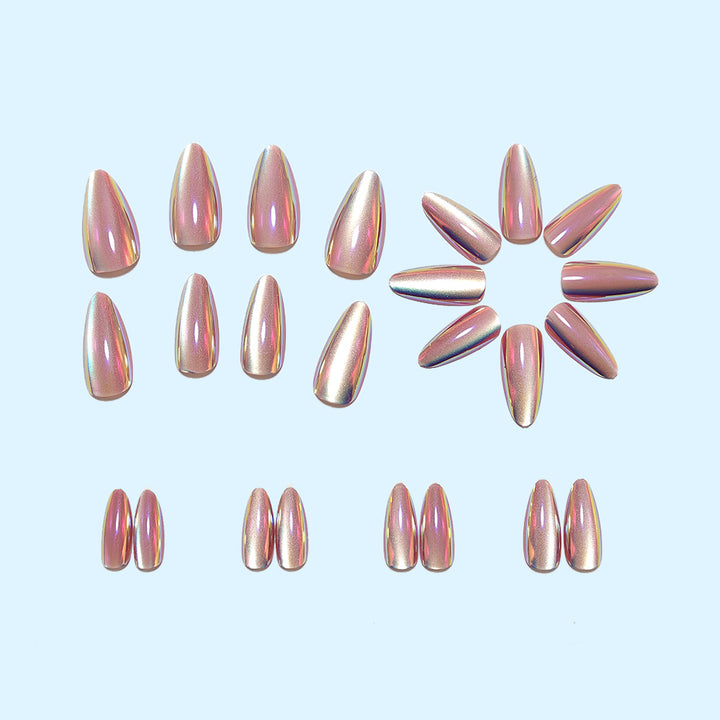 High-gloss artificial nails with elegant gradient Kalsten