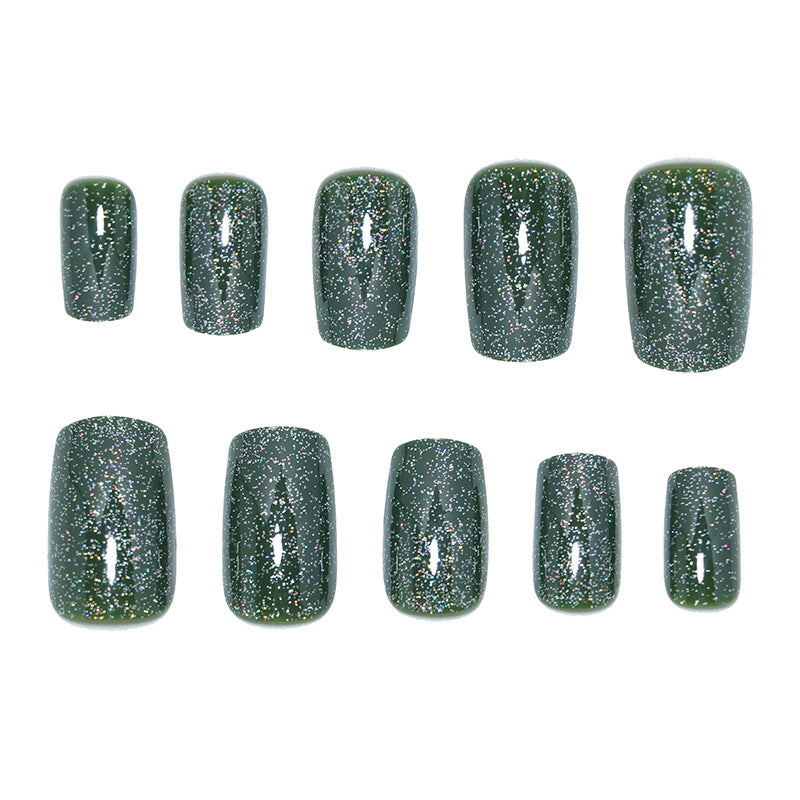 Glittering Press-On Nails Kalsten