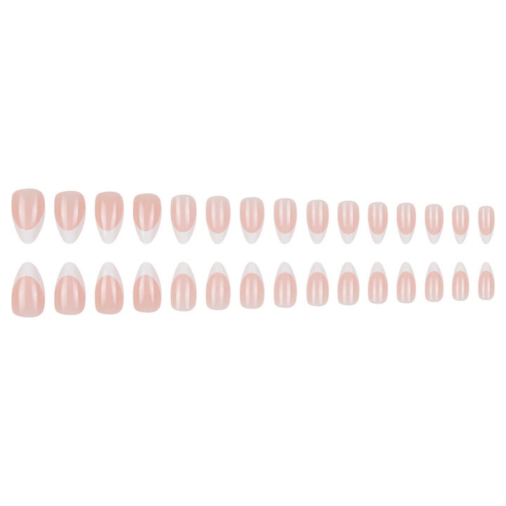 Elegant Stiletto Press-On Nails with French Tip Design Kalsten 1789085790