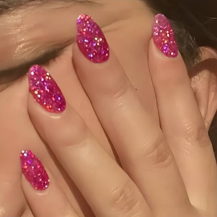Glittering Stiletto Press-On Nail Tips Kalsten